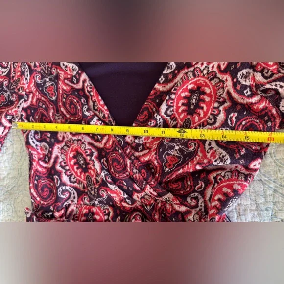 Anthropologie Maeve Paisley Belted Dress Pink - Picture 5 of 16